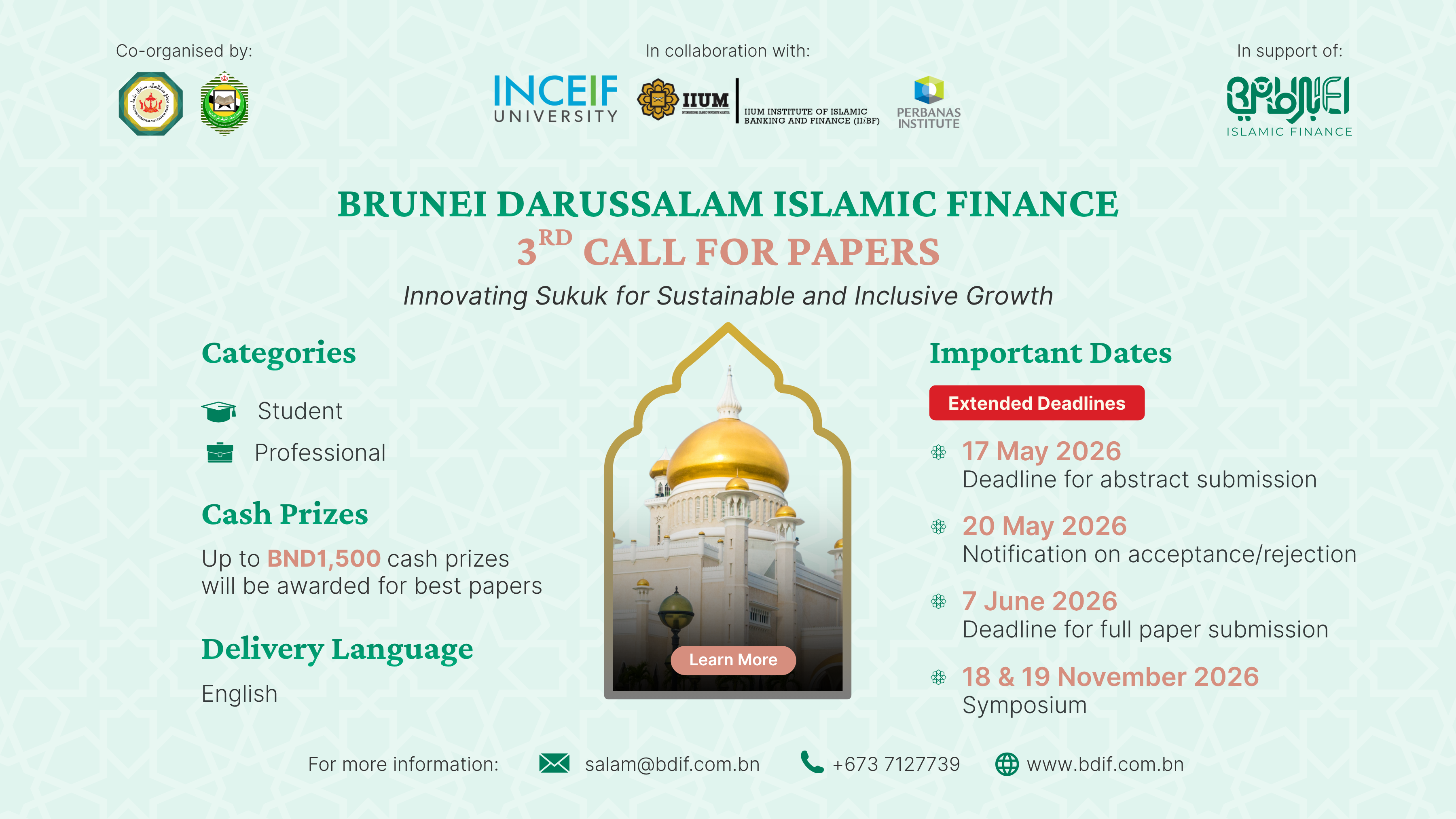 CFP (Extended 17 May 2026)